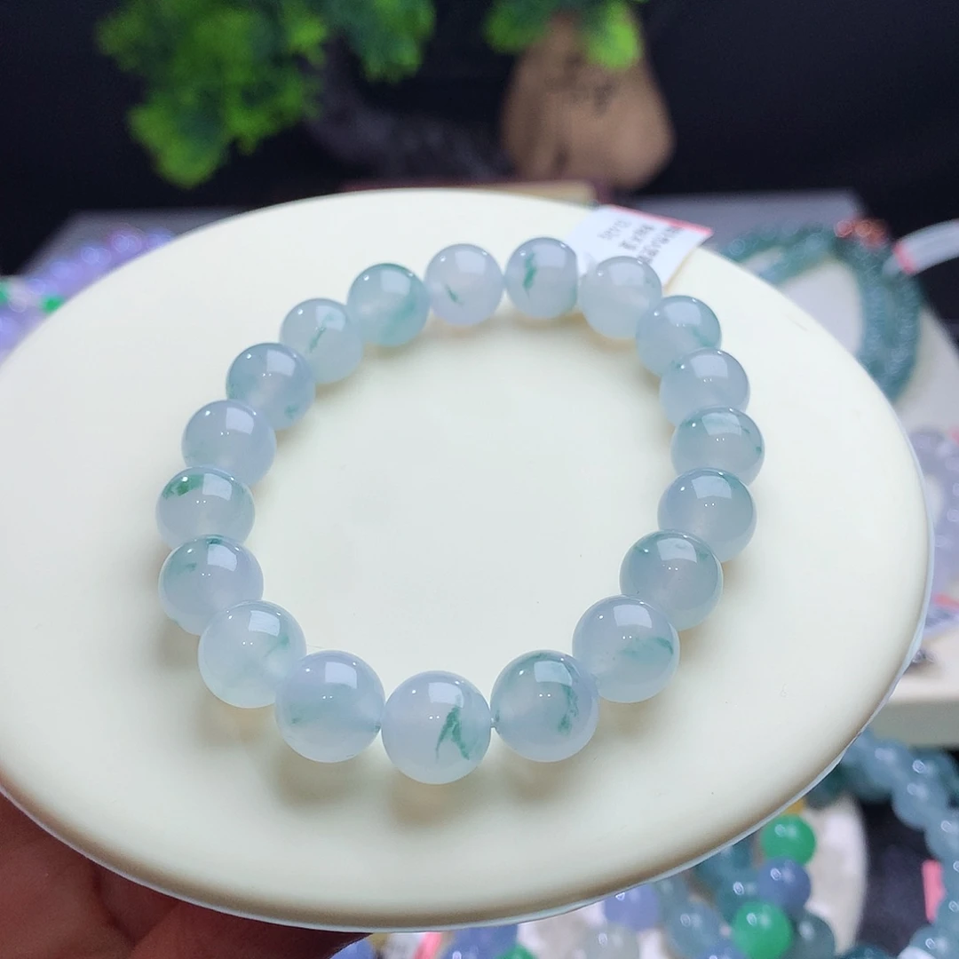 未镶嵌手串翡翠卡10mm