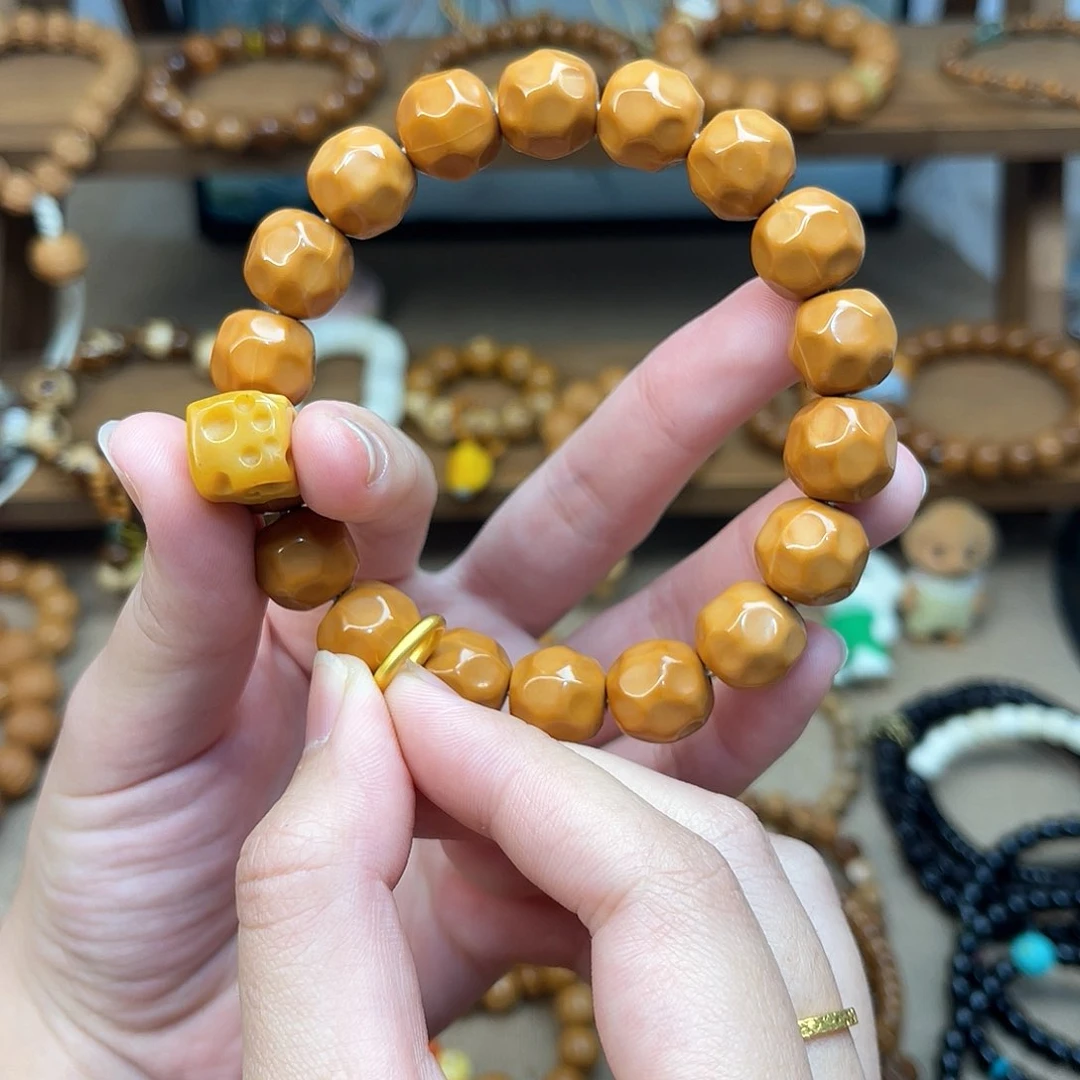 猴头核桃手串林***壳搭配奶酪