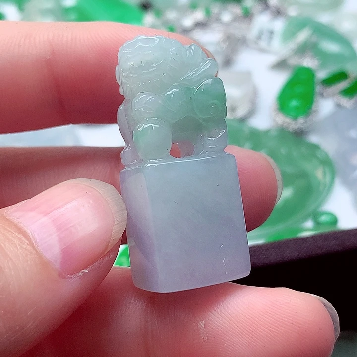 翡翠未镶嵌吊坠(不含链)印章