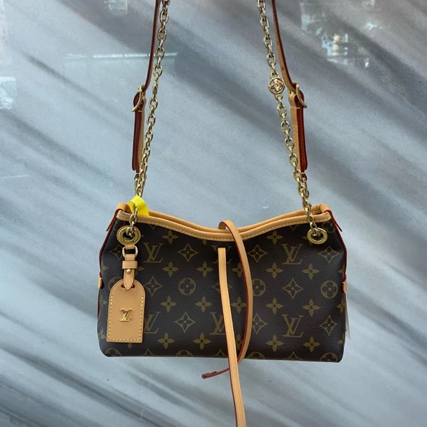 95新 LouisVuitton/路易威登 经典老花carryall bb单肩斜挎包