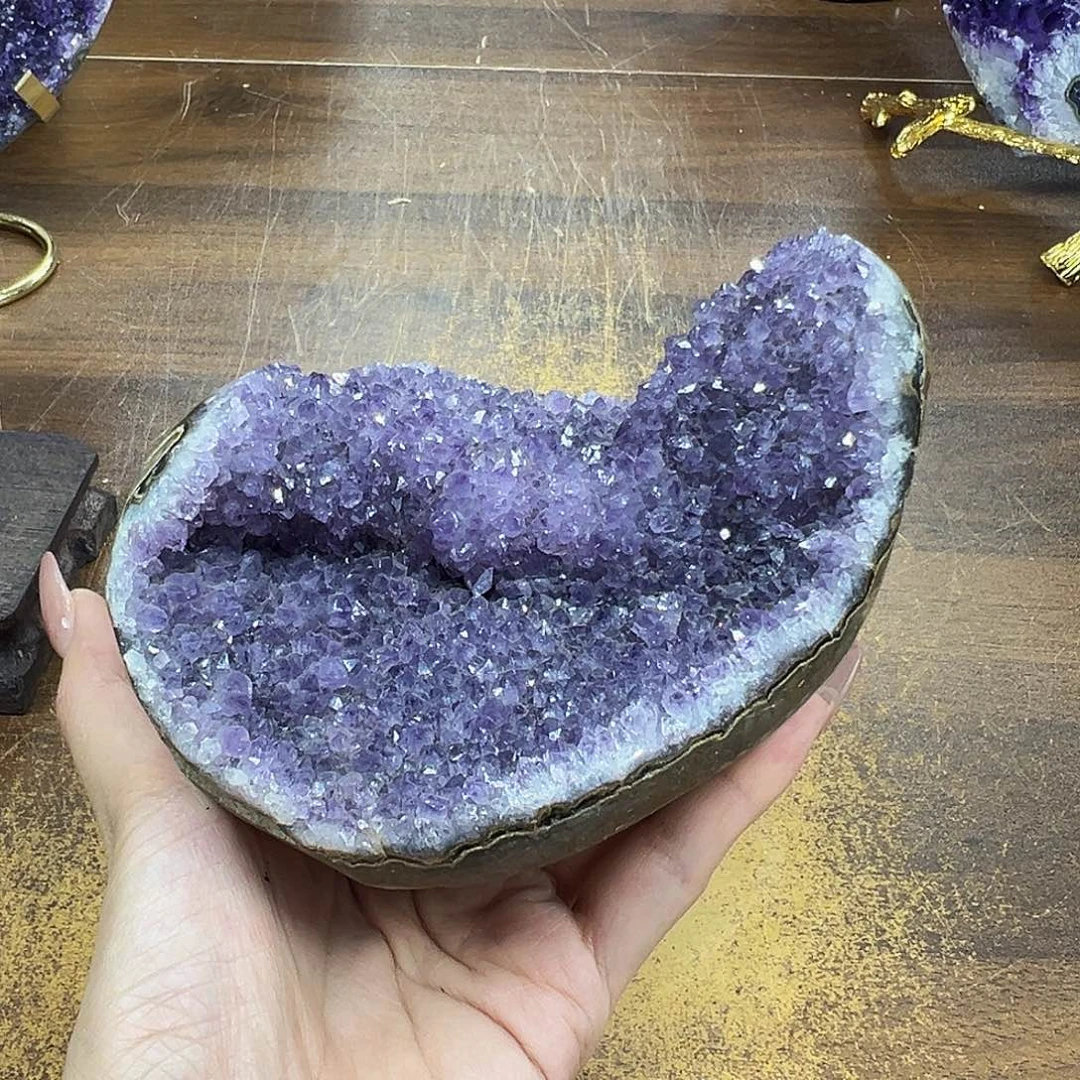 紫晶摆件未镶嵌晶体