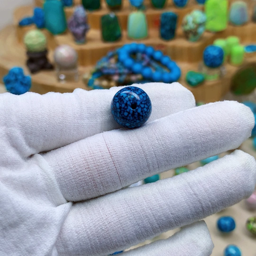 绿松石未镶嵌三彩随行