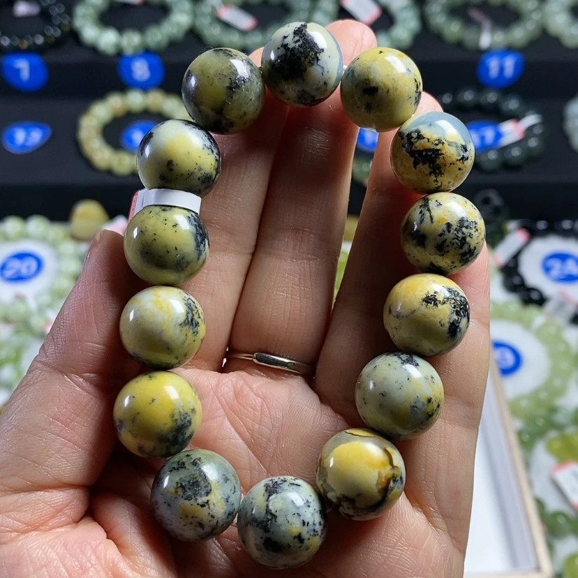 【闪购商品】蛇纹石玉手链未镶嵌川