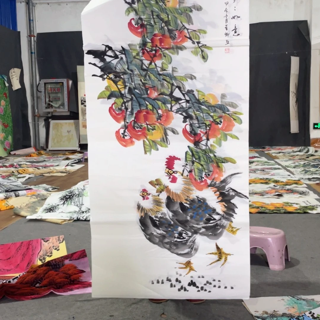 国画国画作品画心一张