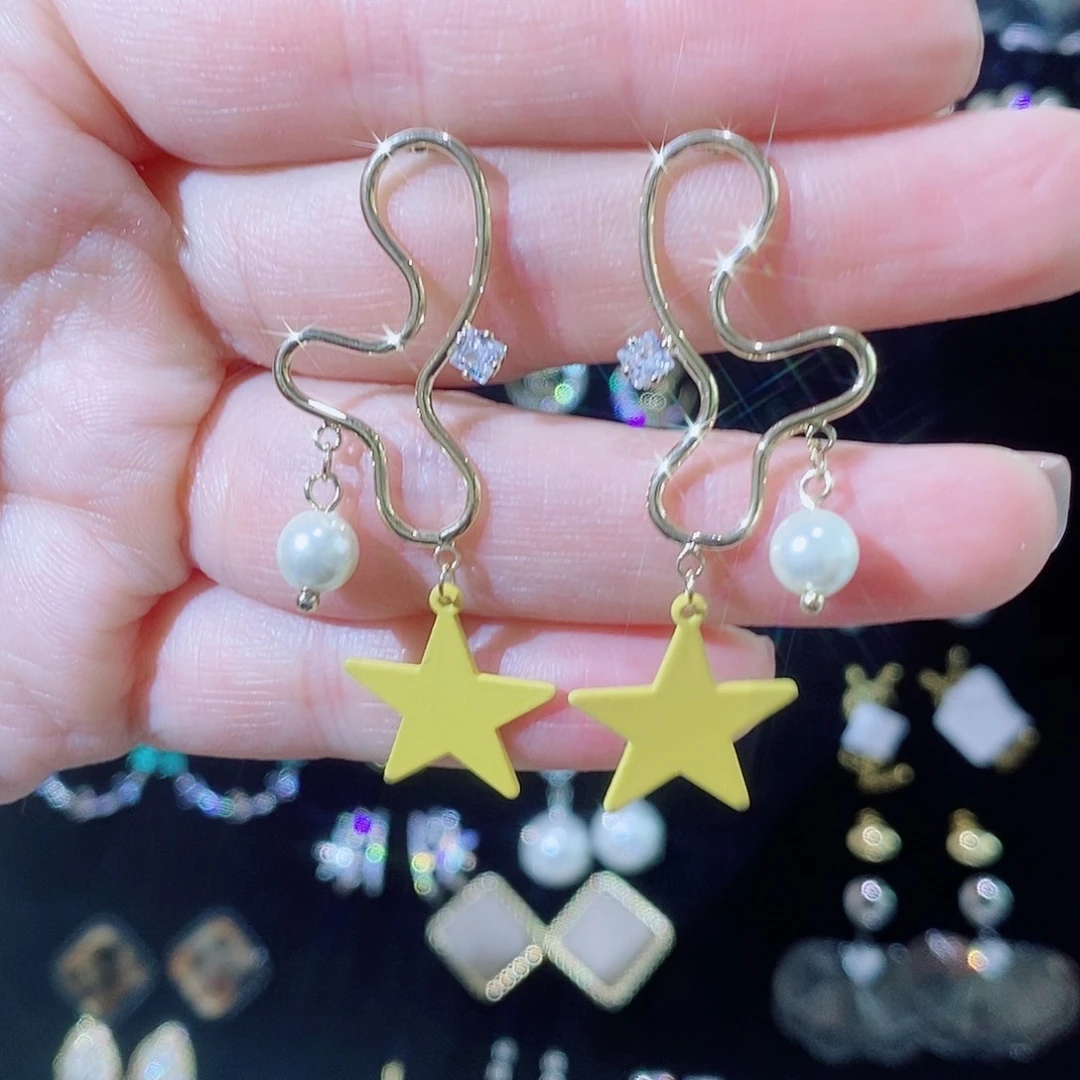 淡水珍珠耳饰银S925镶嵌