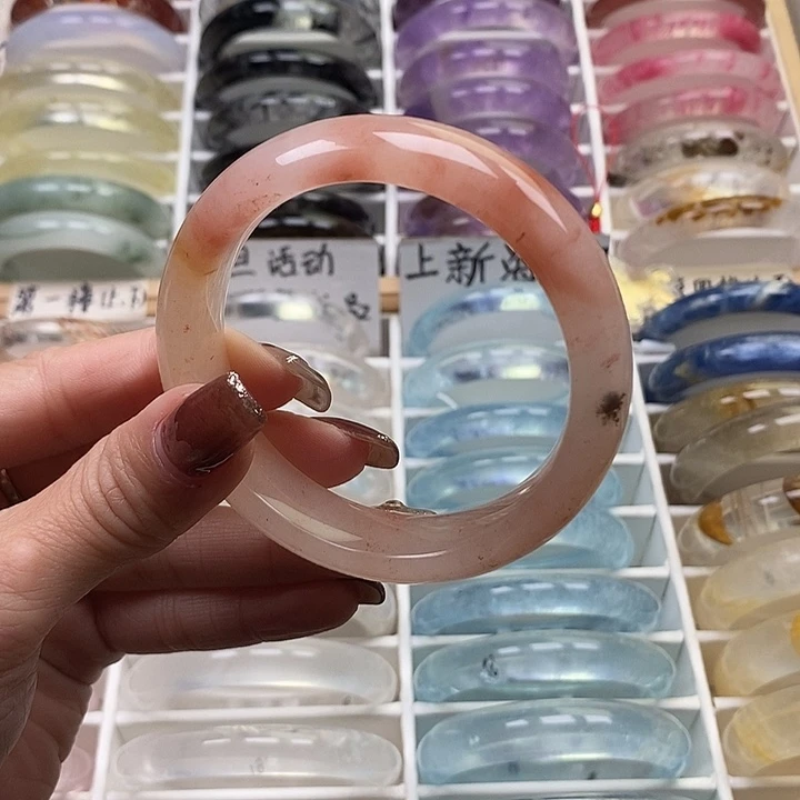 未镶嵌水晶手镯金丝玉