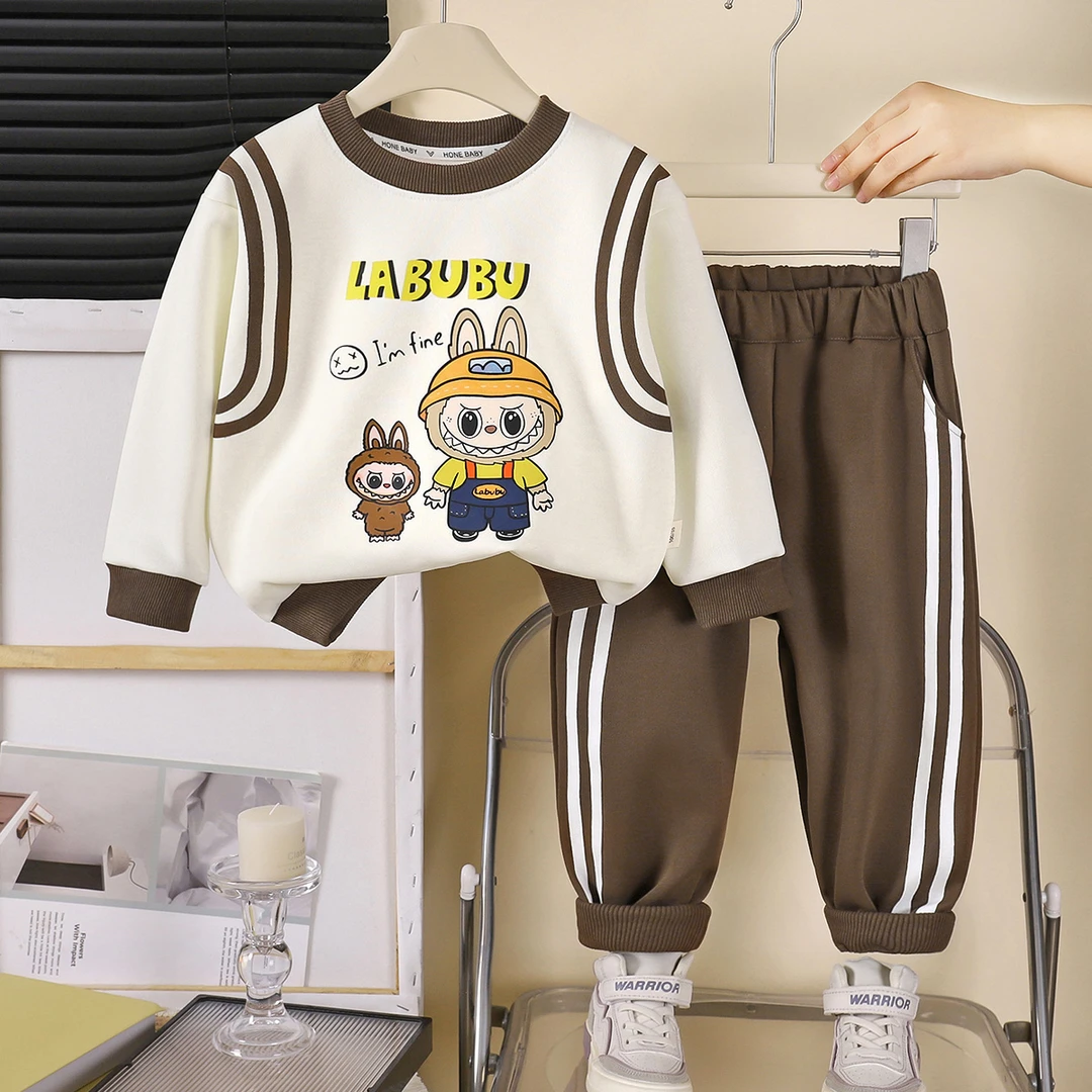 小童卡通动漫春秋季套装女男宝帅气女童男休闲风