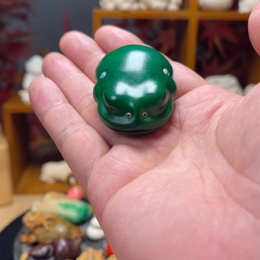 鹿骨吊坠手工雕刻小金蟾