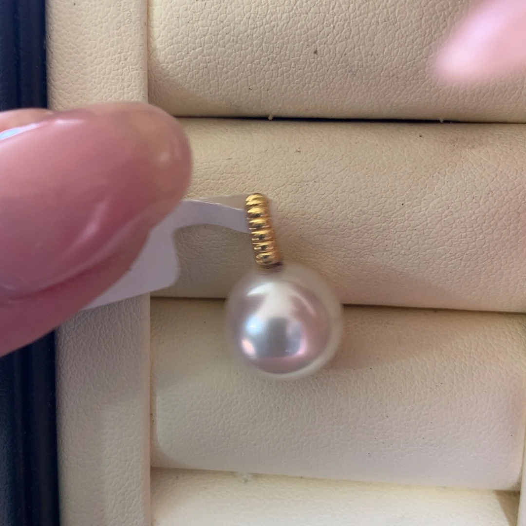 海水珍珠18K金镶嵌颈饰