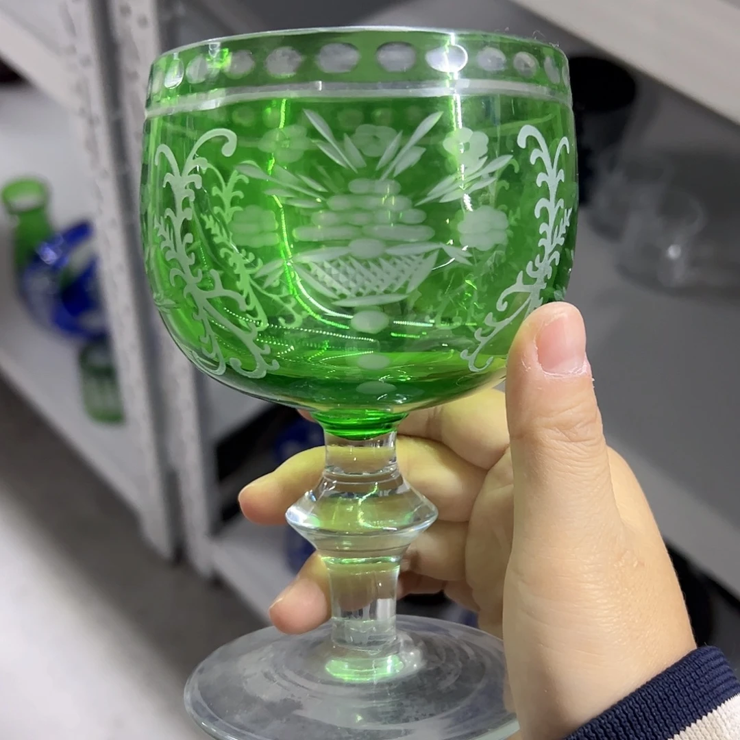 平底款水晶玻璃微瑕一个