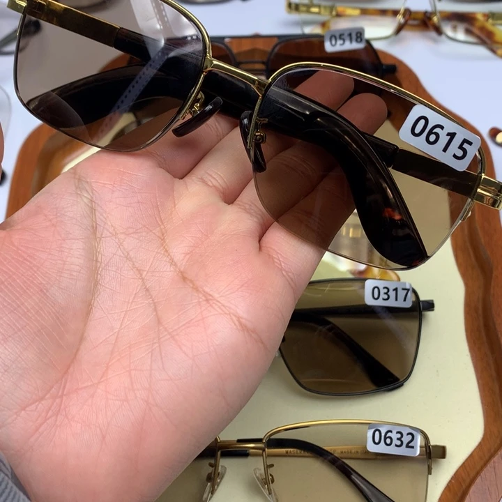 一体款半框茶水晶0615