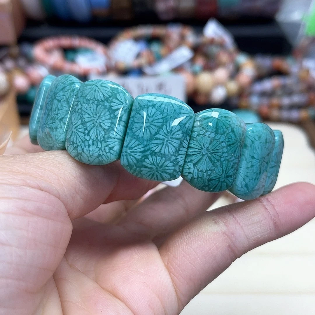 硅化珊瑚（珊瑚玉）手串未镶嵌利*902