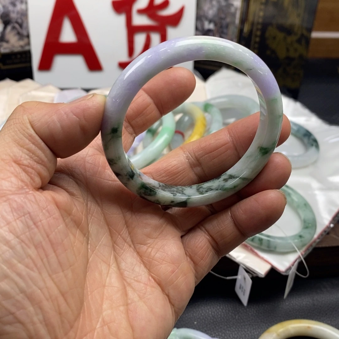翡翠未镶嵌手镯翡翠手镯58、宽12