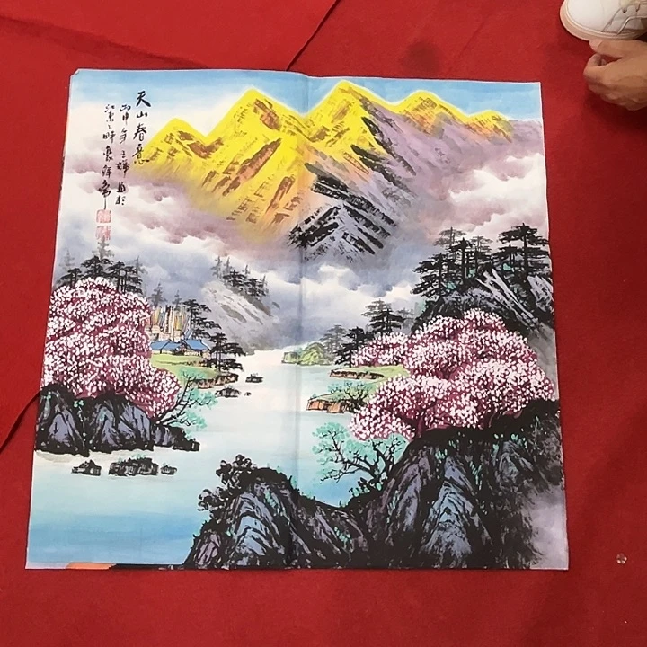 国画国画作品多次入