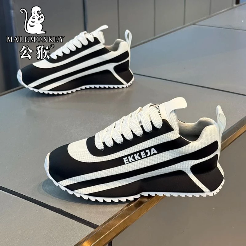 公猴欧洲站男鞋夏季网面透气百搭休闲跑步运动厚底阿甘老爹潮鞋