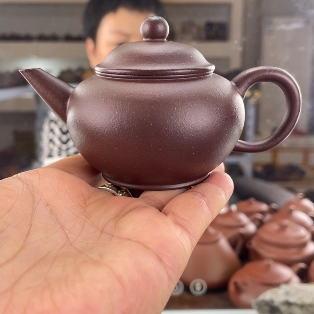 茶壶紫砂大水潭底槽清手磨料水平100cc