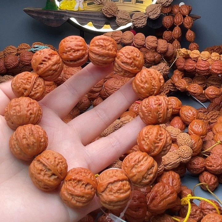 ***文玩核桃手串磨盘八楞