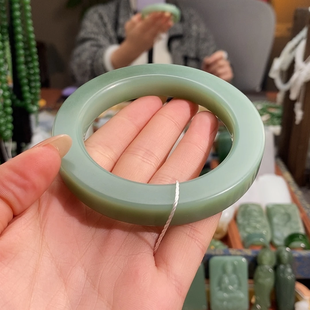 和田玉未镶嵌项链手镯59.7