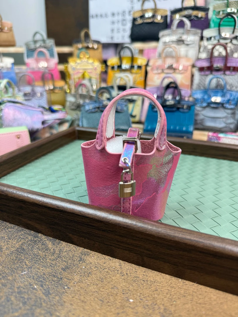 【福利马毛】纯手工mini 可爱 包包 百搭挂件 耳机包 简约 通用手提