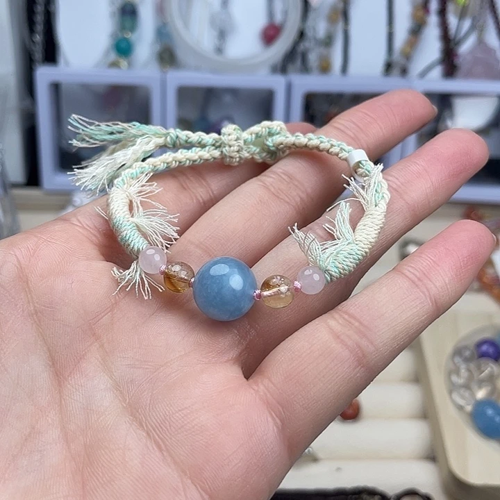 未镶嵌手链水晶海蓝宝