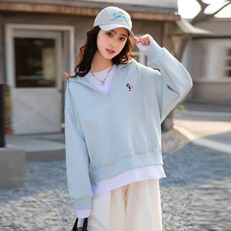 女童春款上衣2025春季新款韩版卡通小企鹅休闲风女孩上衣Q62296