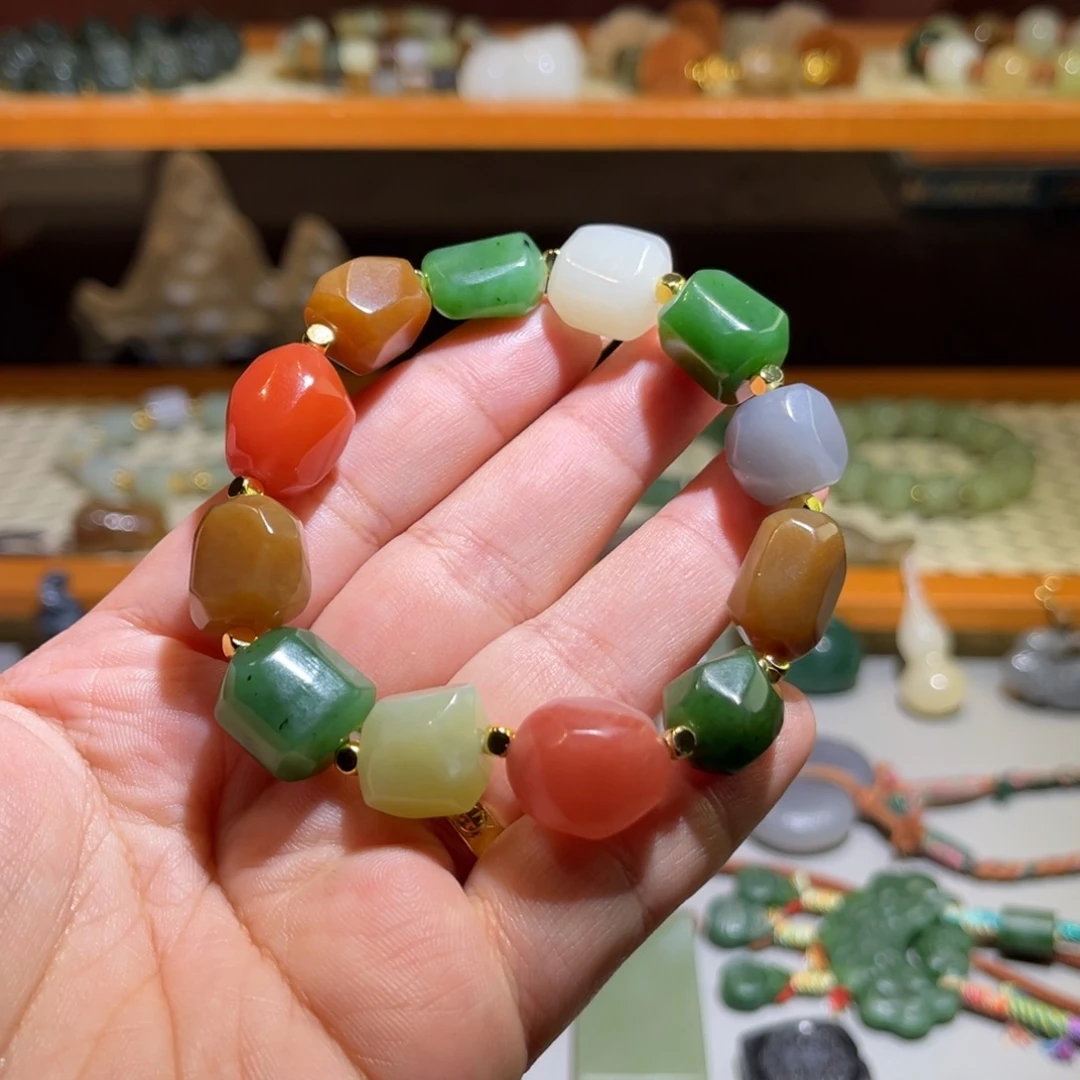 和田玉未镶嵌手链