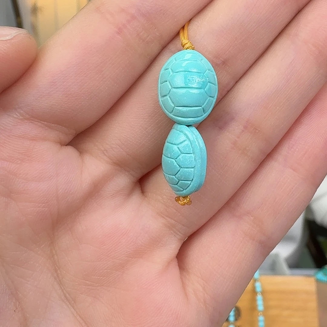 绿松石未镶嵌挂件