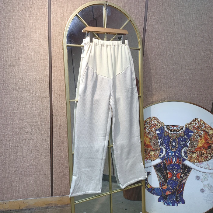 SS069孕妇杏色裤子M90-120 XL140  XXL150