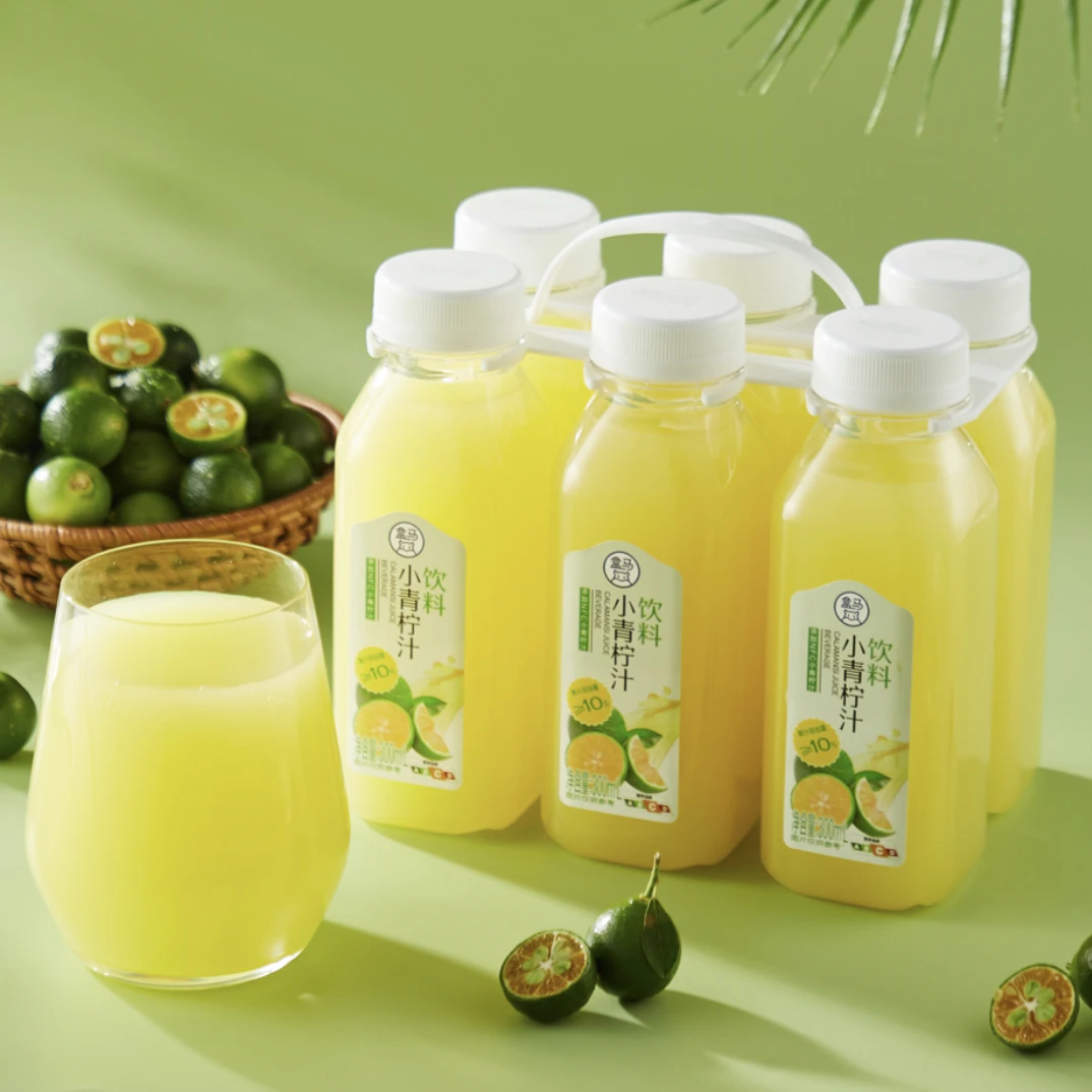 盒马代购小青柠汁果汁300ml*6瓶装去油解腻维C多多饮料