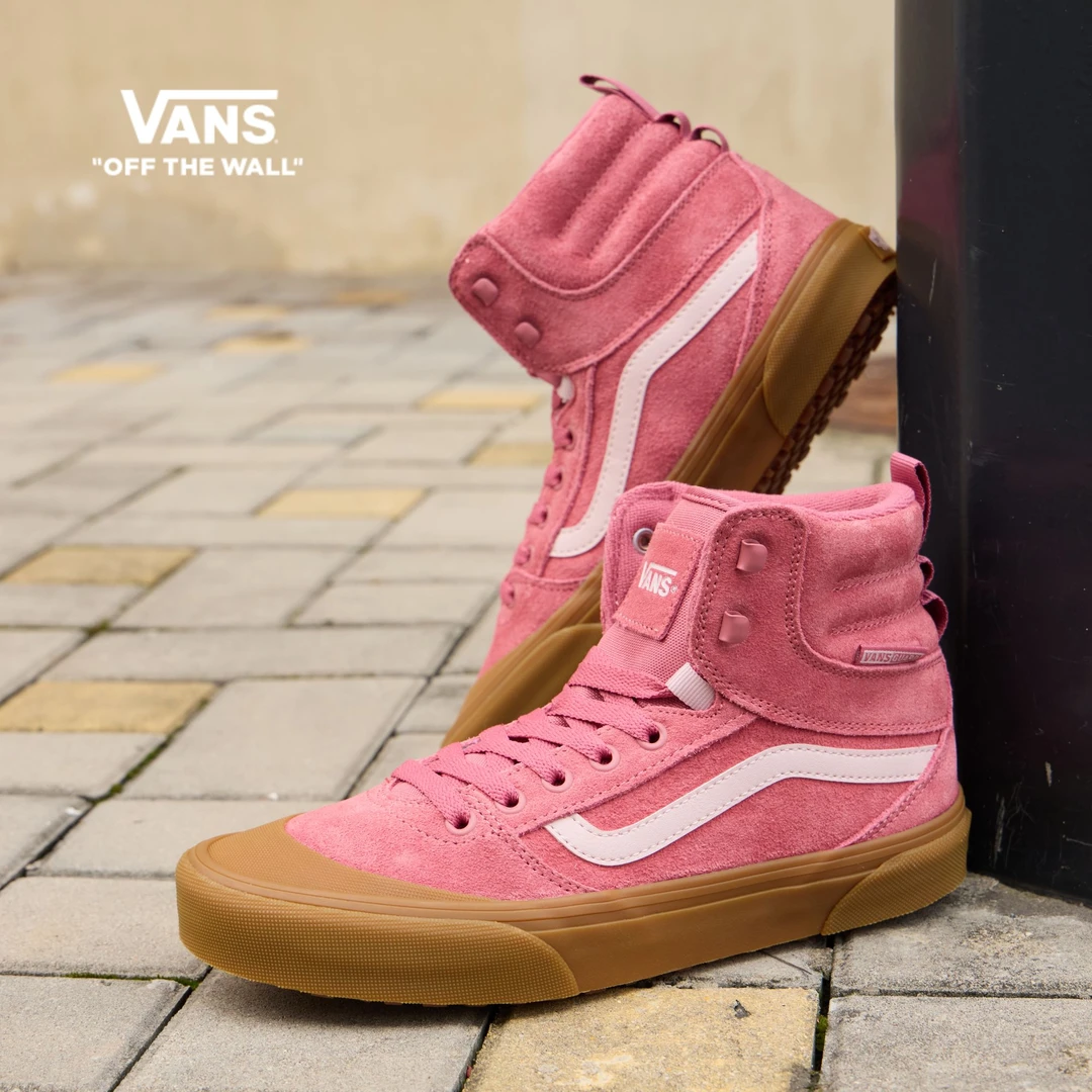 Vans范斯官方Ashwood Hi VansGuard紫红色户外高帮女鞋板鞋D97ZRY