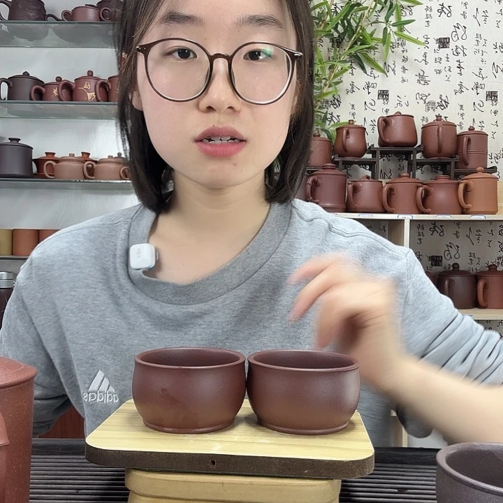 茶杯紫砂原矿湖父底槽清玉璧主人杯两个100