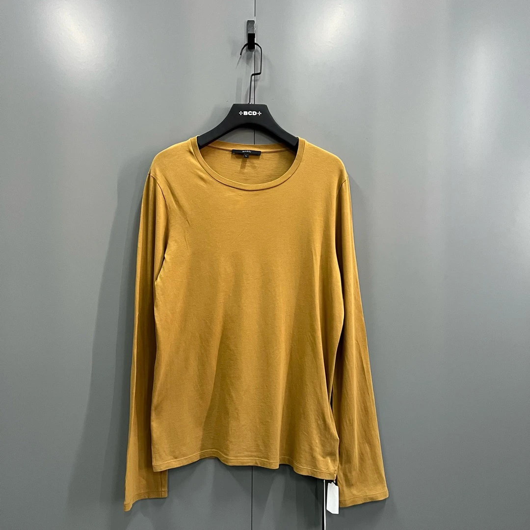 95新 GUCCI/古驰 q211 棕色印花logo长袖 L码/bc01443