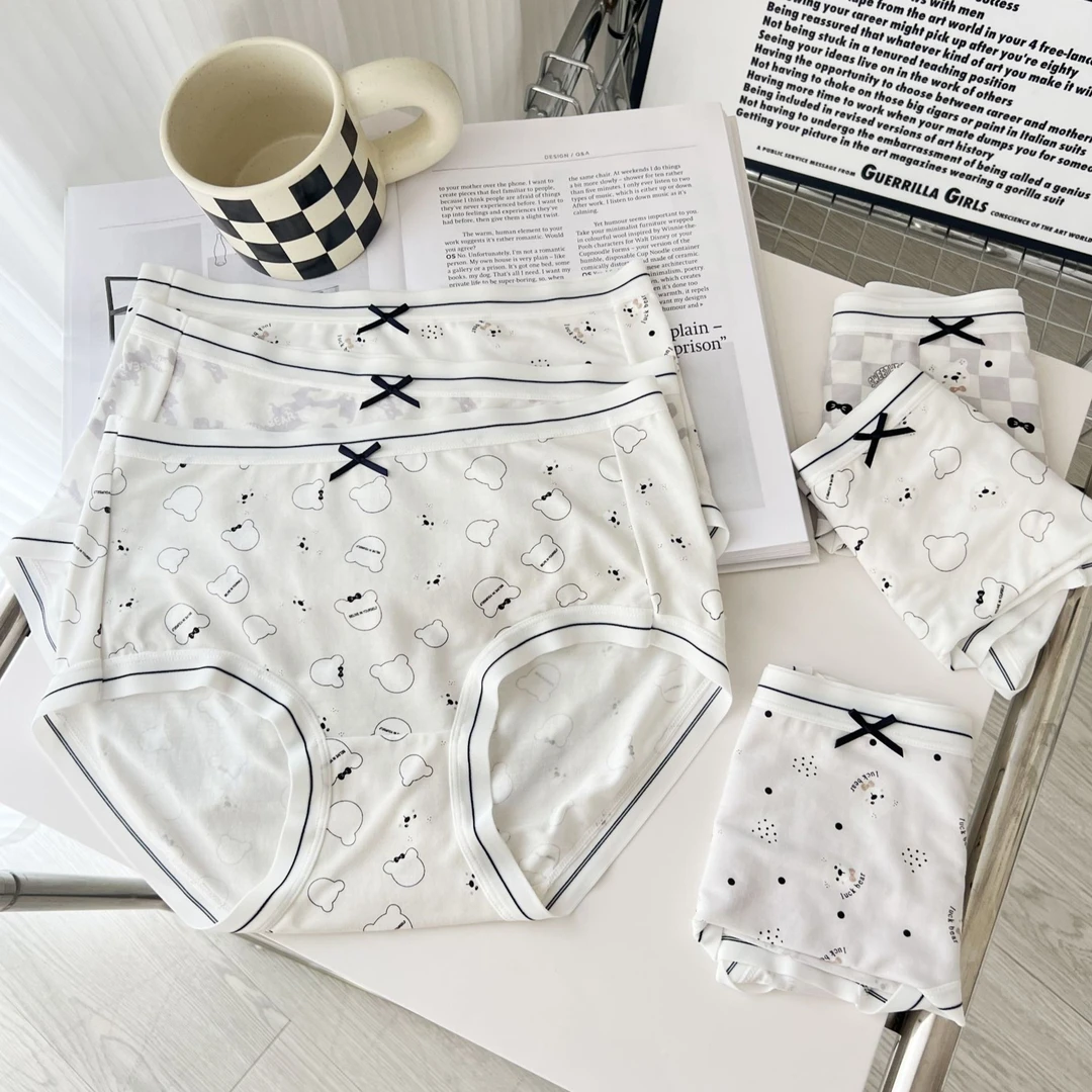 M408 【三条装】莫代尔日系极简风女士内裤