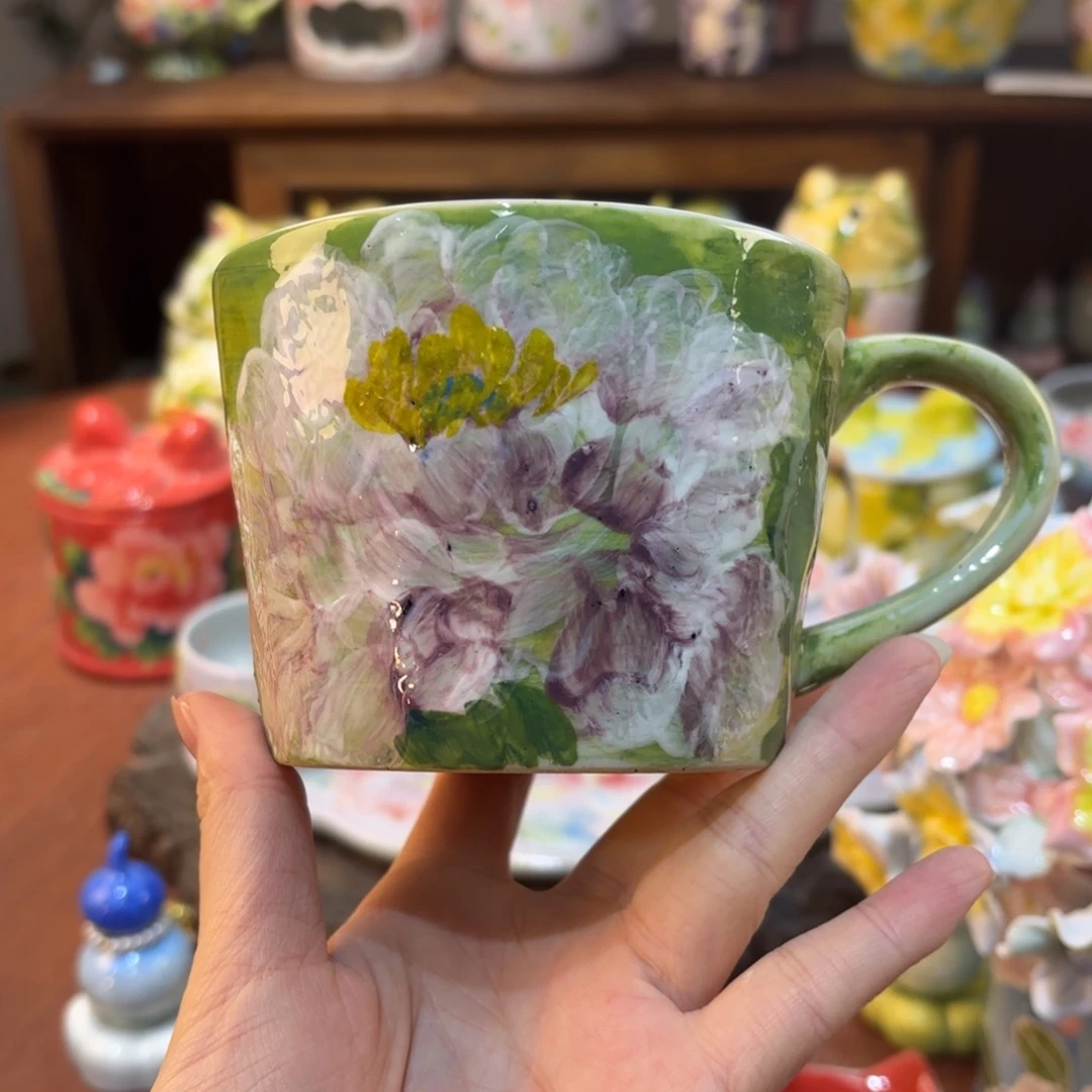 景德镇手绘高温釉下彩陶瓷茶具