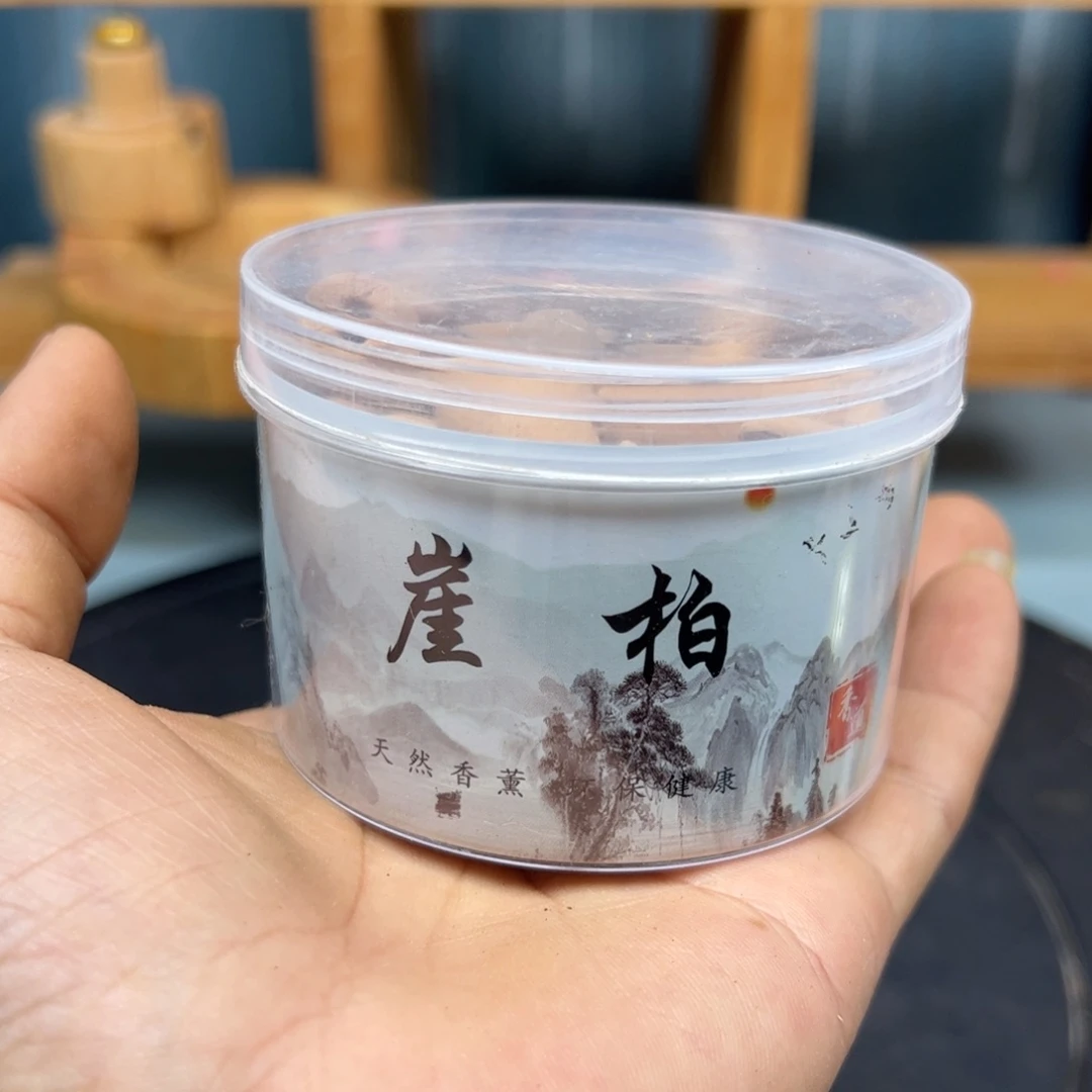 爱***远木崖柏3盒倒流香手把件