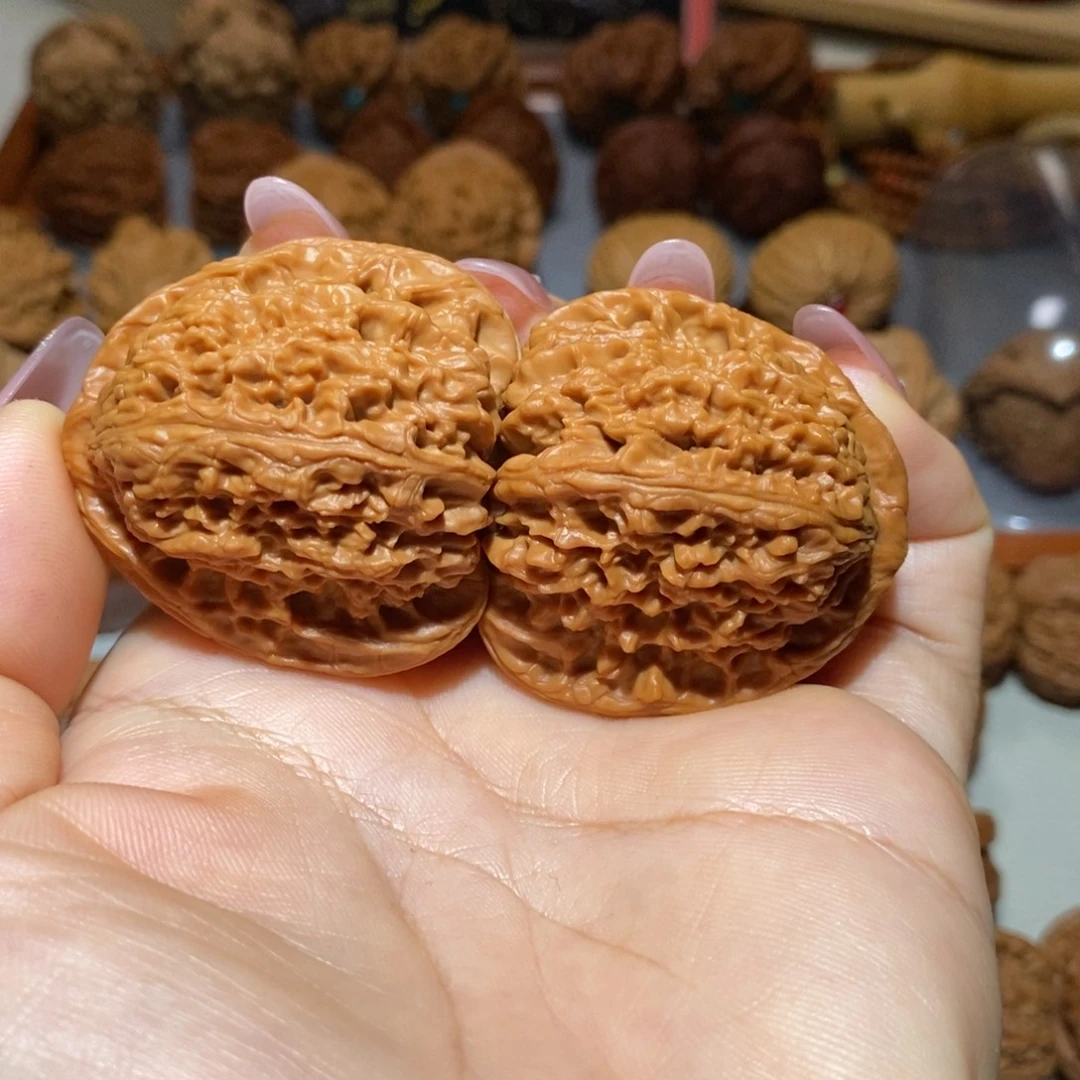 文玩核桃把件42尺全品高炮南疆石