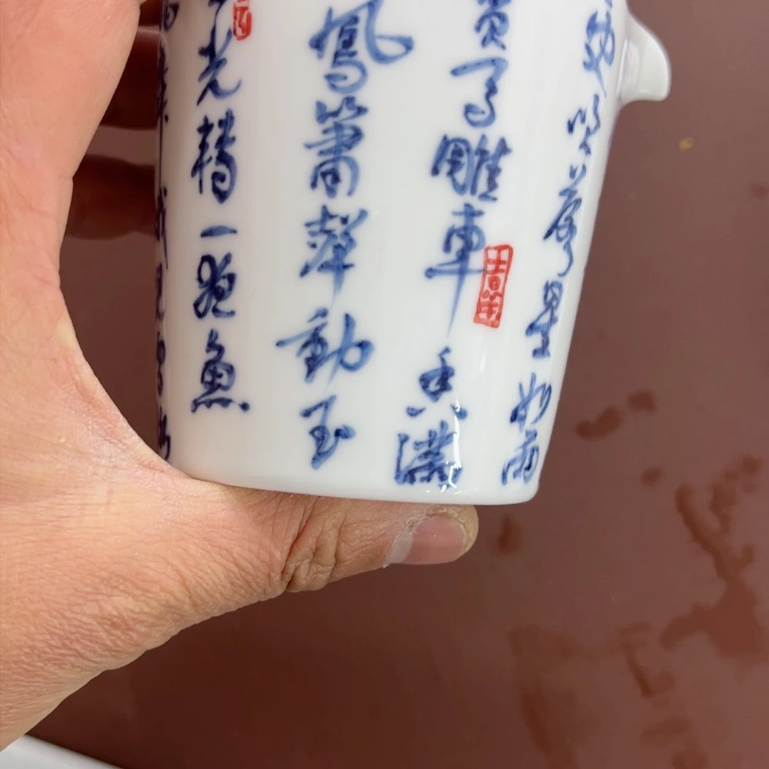 杯子哈*手工手绘的陶瓷，