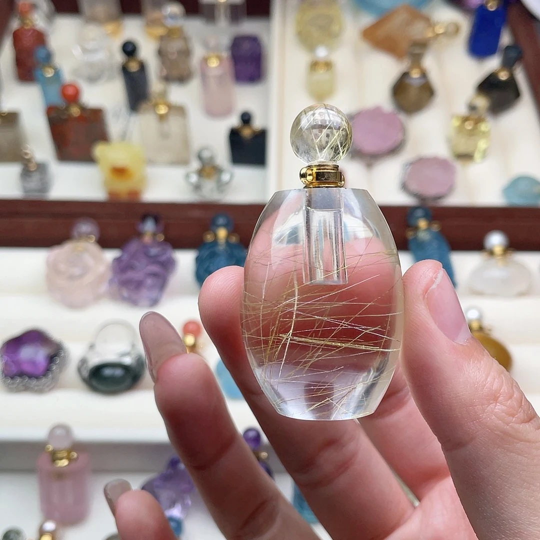 水晶颈饰未镶嵌狮*喵天然水晶吊坠899