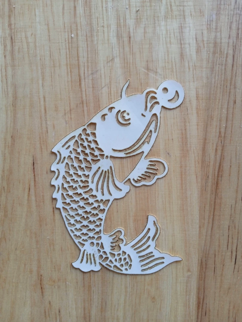 叶雕模板——鱼   （人造革）