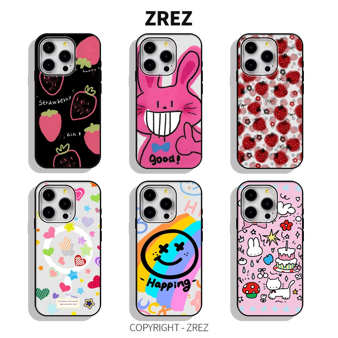 ZREZ 原创 [星星爱心 ] 适用苹果iPhone16ProMax防摔个性手机壳