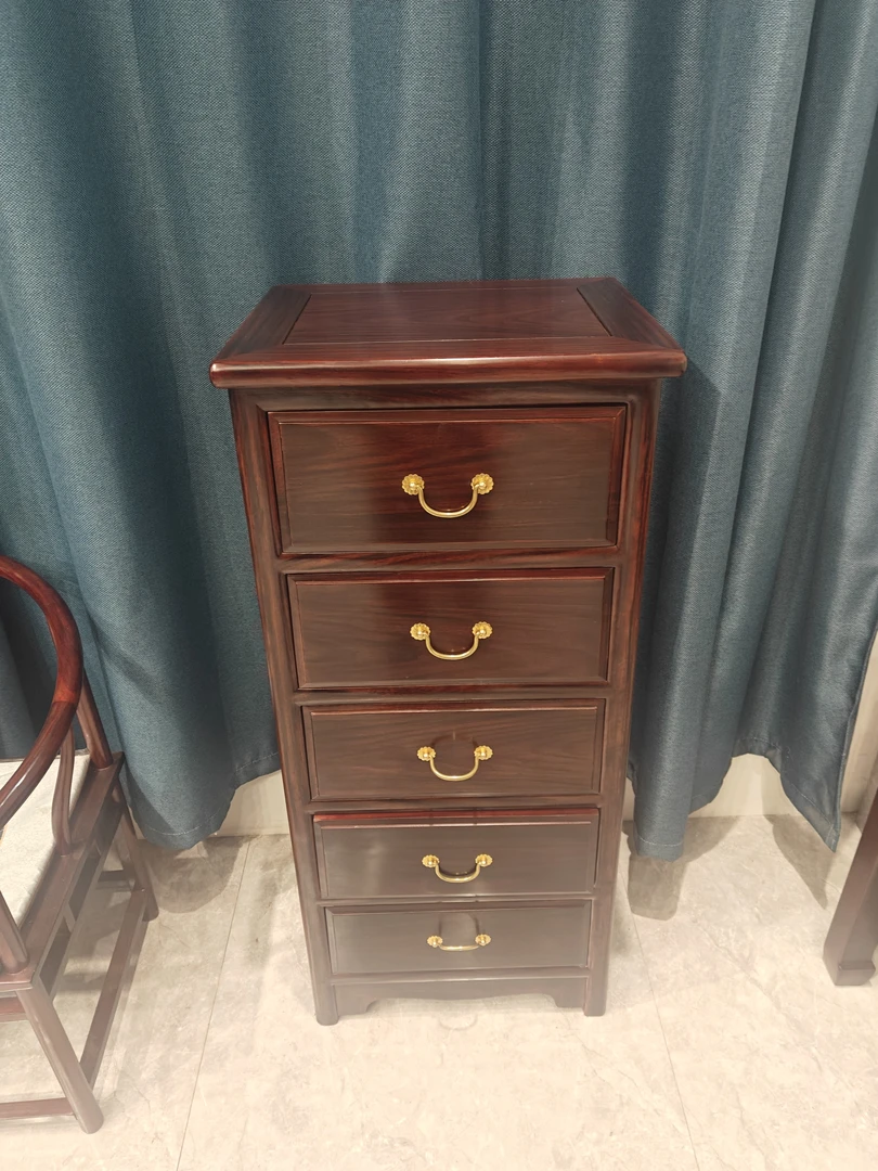 云宿红木 黑酸枝木五斗柜储物柜50-40-125