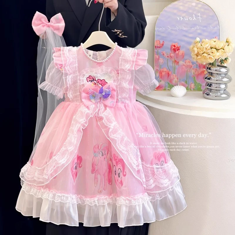 0721女童洛丽塔公主裙子宝宝纱裙夏季新款儿童小女孩库洛米连衣裙