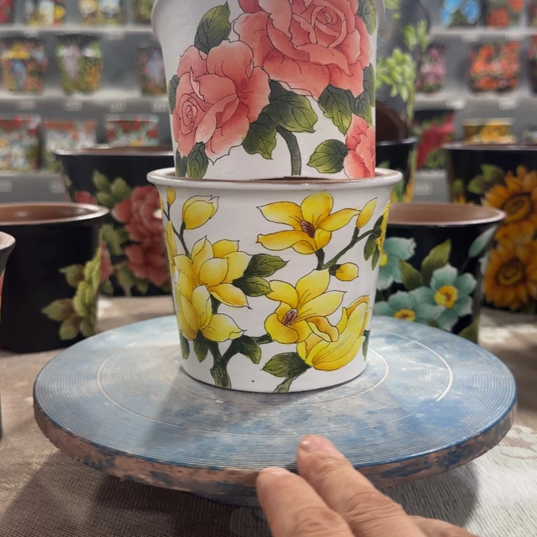 微瑕陶瓷花盆陶瓷花盆
