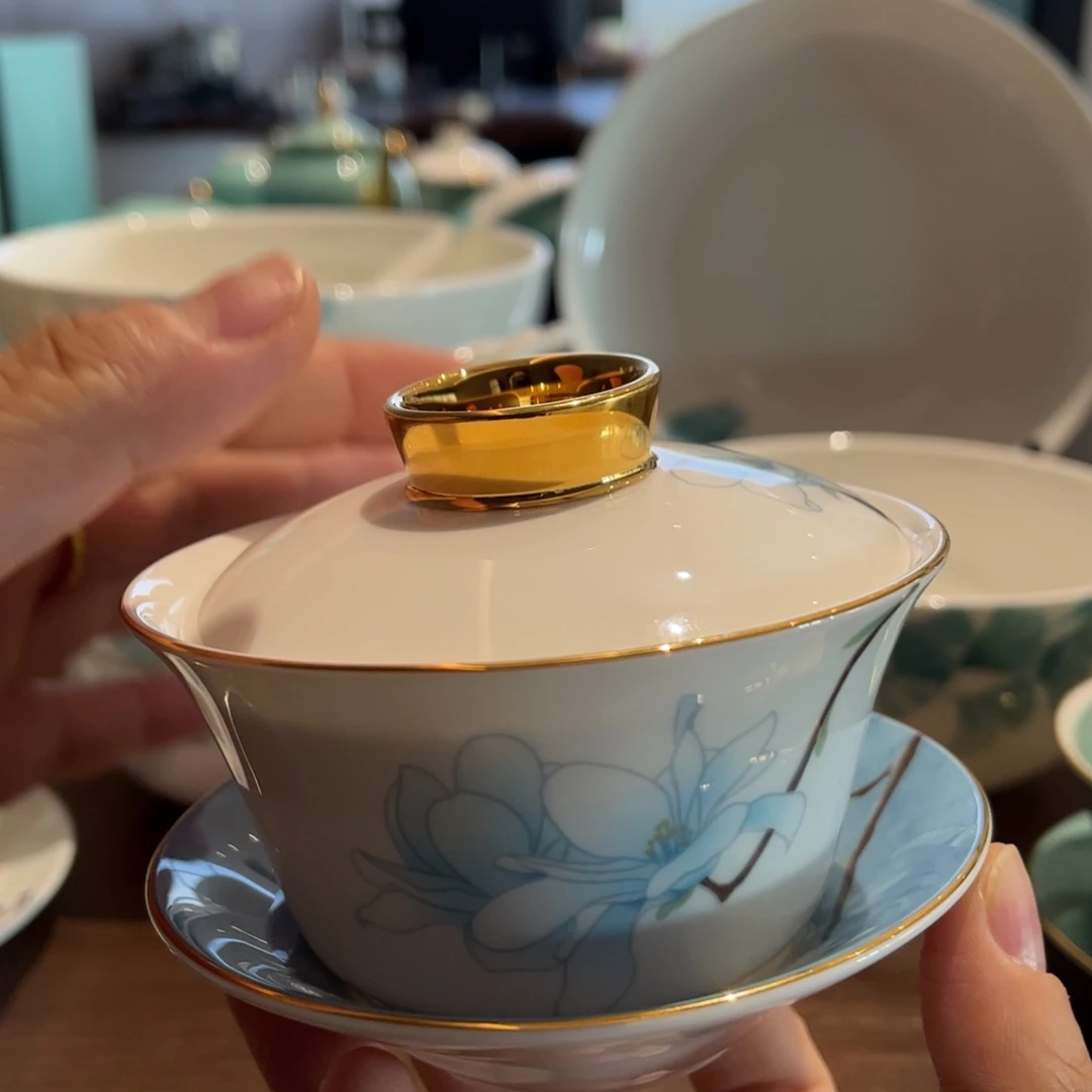 瓷片望春盖碗尾货