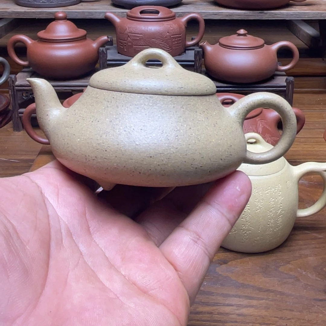 鼠***鼠茶壶红泥宜兴紫砂壶全手工制作
