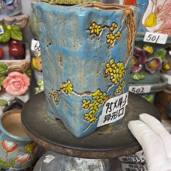 粗陶材质多肉花盆