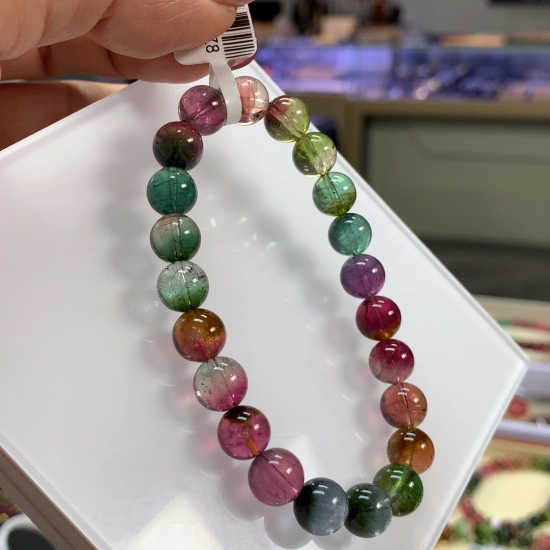 碧玺手链未镶嵌8.7毫米左右