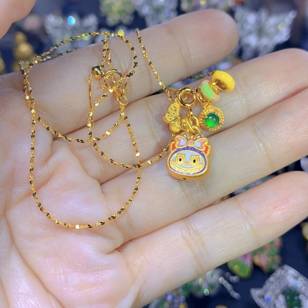 翡翠银S925镶嵌吊坠(不含链)天然翡翠