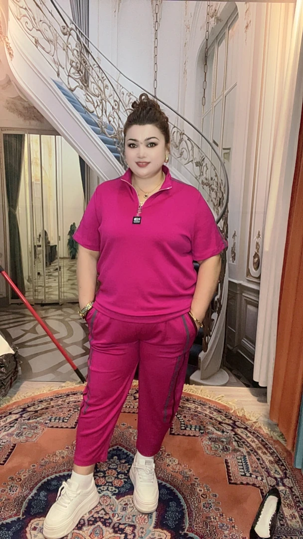 大码女装运动套装气质休闲百搭透气时尚宽松