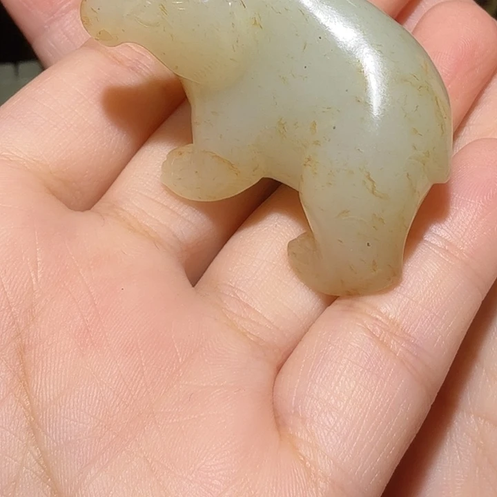 天***青和田玉（糖玉）未镶嵌挂件